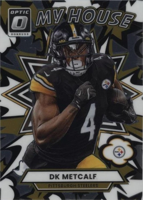 2025 Donruss Optic DK Metcalf #8 My House Pittsburgh Steelers Insert