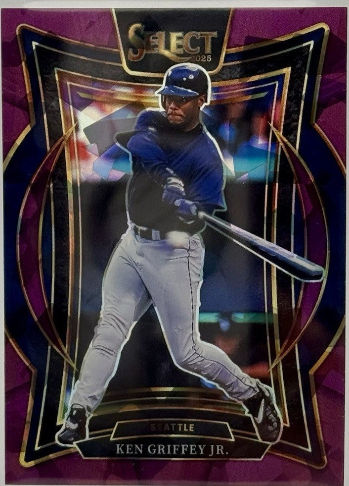 2025 Panini Select - Concourse Ken Griffey Jr #33 Purple Ice Prizm /175
